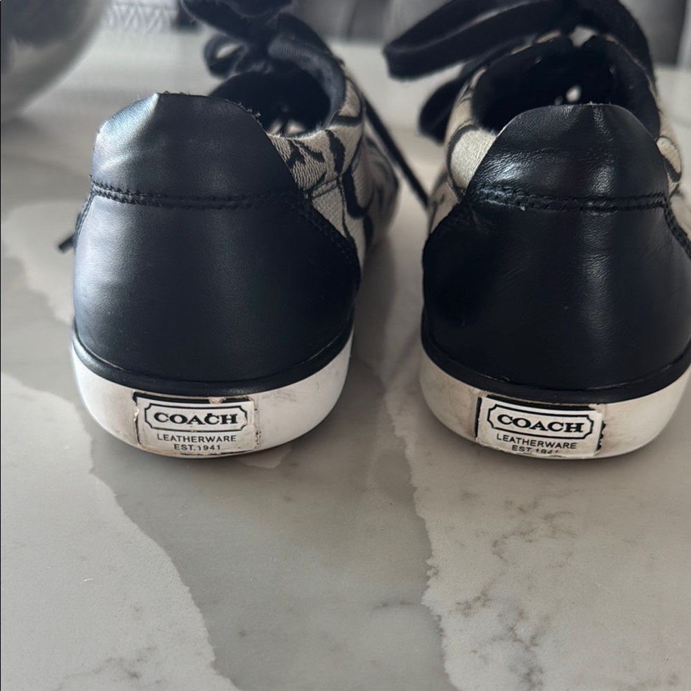 Coach Black and White Women's Sneakers - Picture 3 of 6